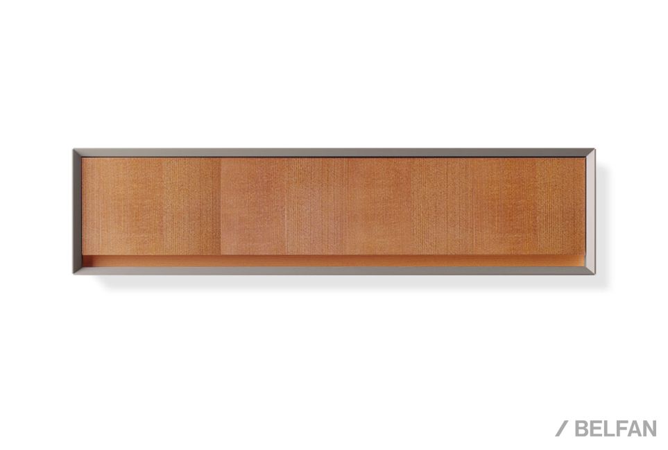 Шкаф навесной горизонтальный "Кёльн" МДФ, шпон ясеня 1