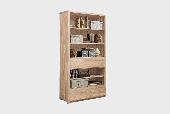 Стеллаж "Норд" (с ящиками) массив дуба 3