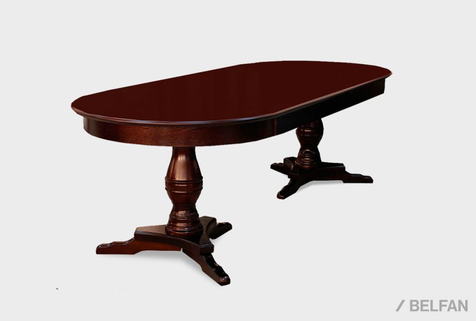 Стол обеденный "Полонез" 41/01 массив и шпон дуба 1