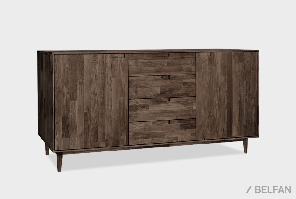 Тумба "Ирвинг" 3 массив дуба 1