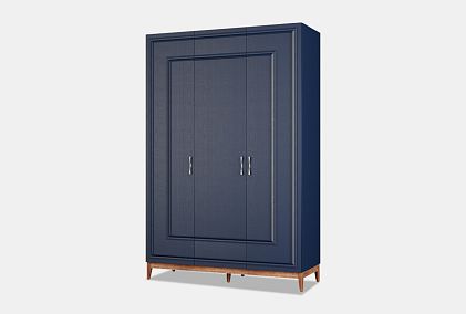 Шкаф 3-х дверный "Сакраменто" (с декором)