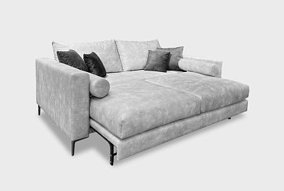 "Мэттью-2" диван 3-х местный; раскл.; 3М; "Тик-так" (1960x1400); чёрный; Aphrodite 02+Scandinavia Maris 08+Scandinavia Temple 08 (гр.5/МТХ+ТД)