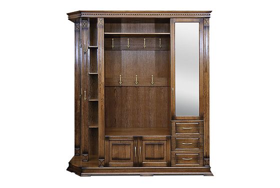 Шкаф комбинированный "Верди Люкс" 2 массив и шпон дуба 3