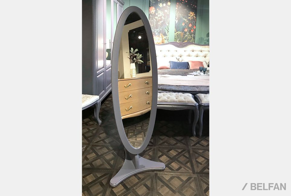 Зеркало напольное "Флерон" массив и шпон дуба 3