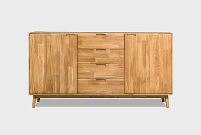 Тумба "Ирвинг" 3; 2 двери, 4 ящика; бейц-масло