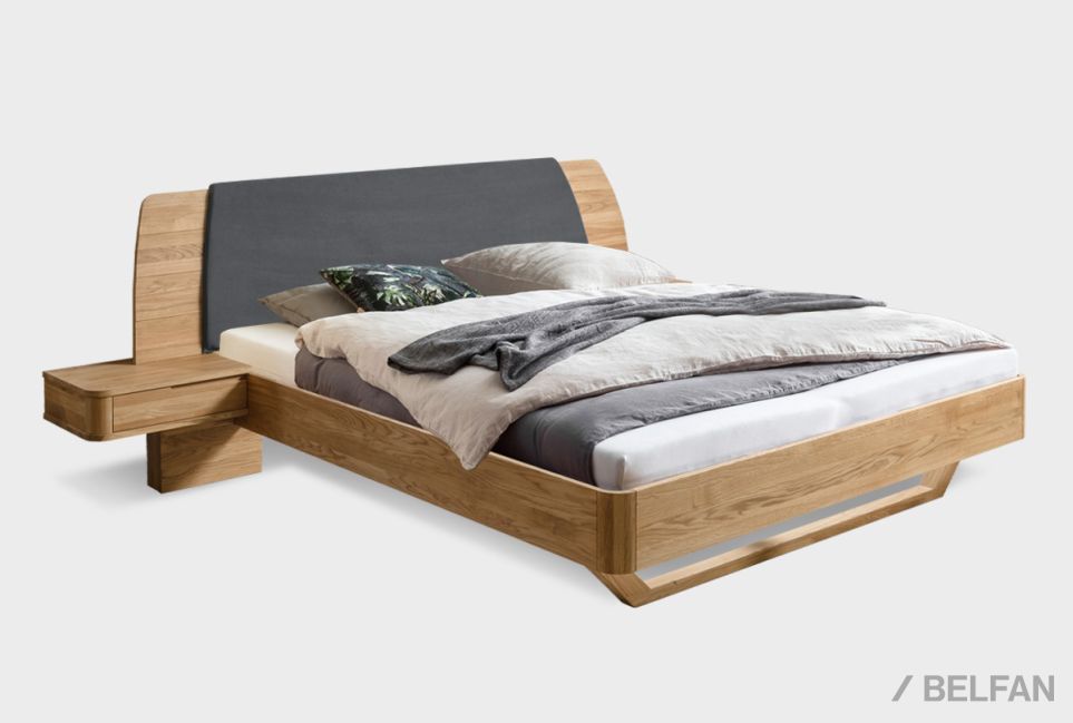Кровать "Монблан" (с прикроватными тумбами) массив дуба 2