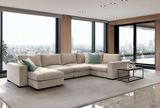 "Лофт" диван угловой с оттоманкой  5