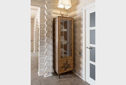 Шкаф с витриной 1-но дверный "Ирвинг Дизайн" (правый)