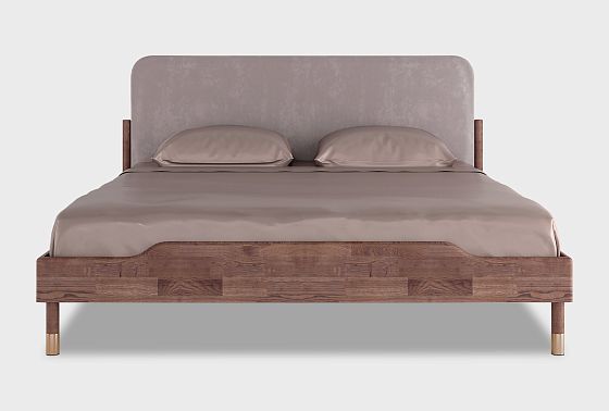Кровать "Меридиан" (мягкое изголовье) массив дуба 9