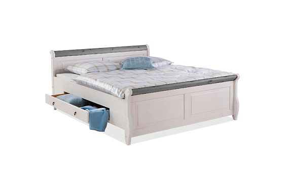 Кровать двуспальная "Мальта" 160 (с ящиками) массив сосны 3