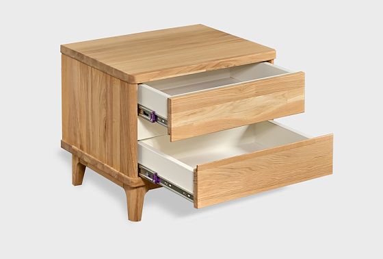 Тумба прикроватная "Уоллстрит" массив дуба, МДФ 9