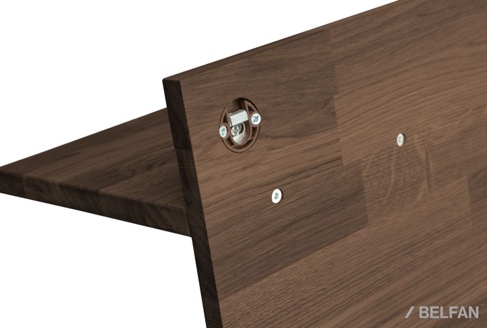 Вешалка настенная "Арт" массив дуба 3