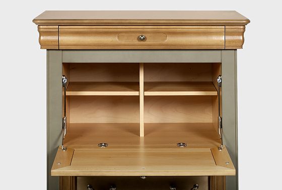 Тумба высокая "Оливия" массив и шпон ольхи 7