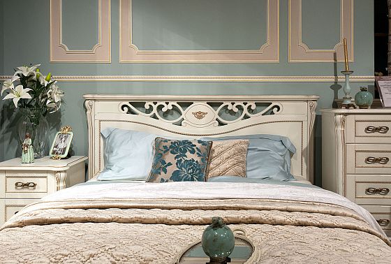 Кровать "Алези" с подьемным механизмом (низкое изножье) массив и шпон дуба 5