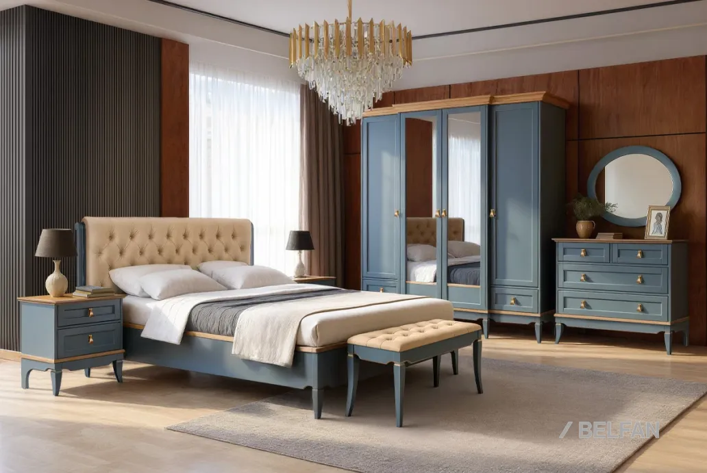 Спальня «Стюарт» #2 марено, натуральный дуб