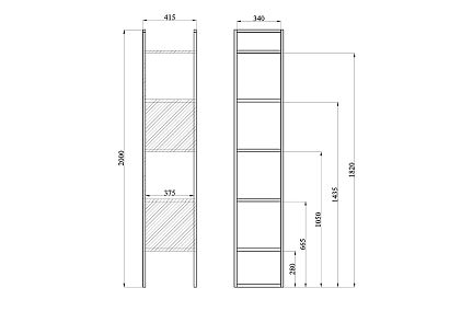 Стеллаж "Арт" 420