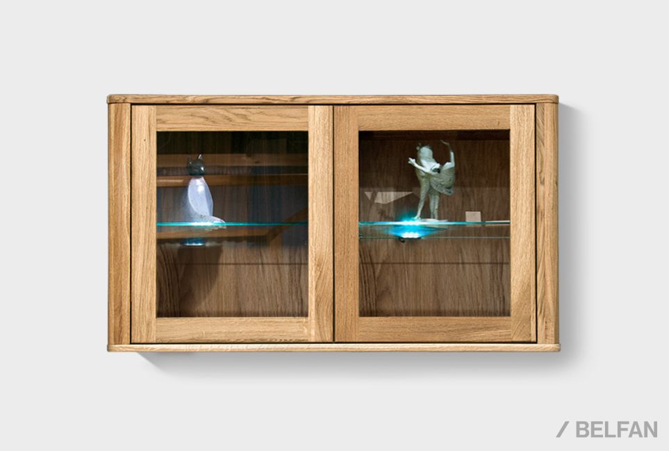 Шкаф навесной 2-х секц. "Норд" массив дуба 6