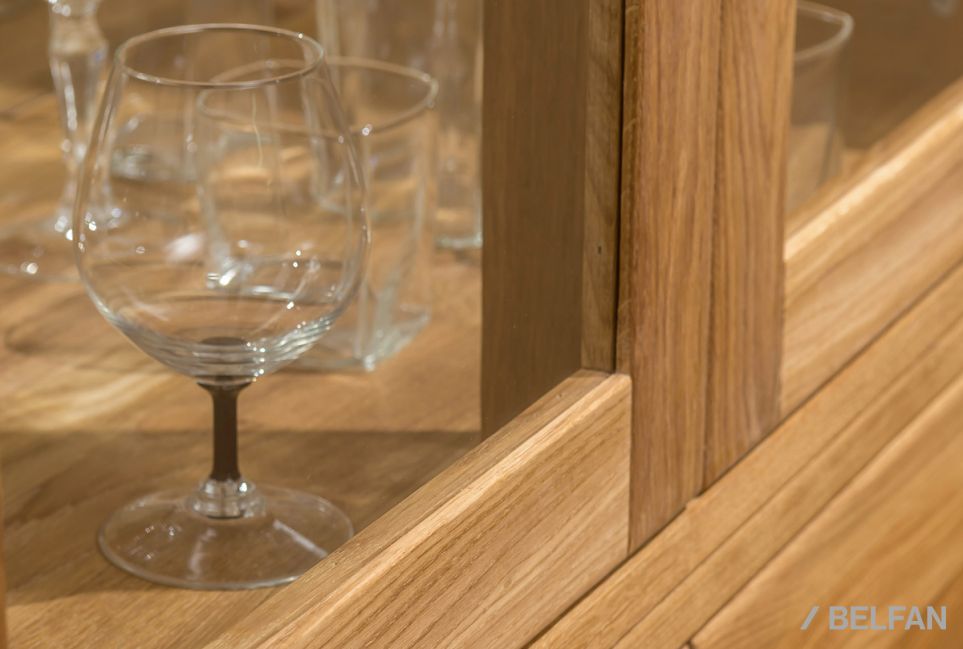 Шкаф комбинированный 2-х секционный "Норд" массив дуба 5