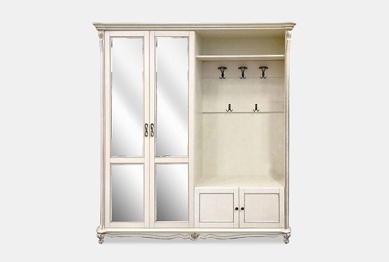 Шкаф комбинированный "Алези 22з" массив и шпон дуба 3