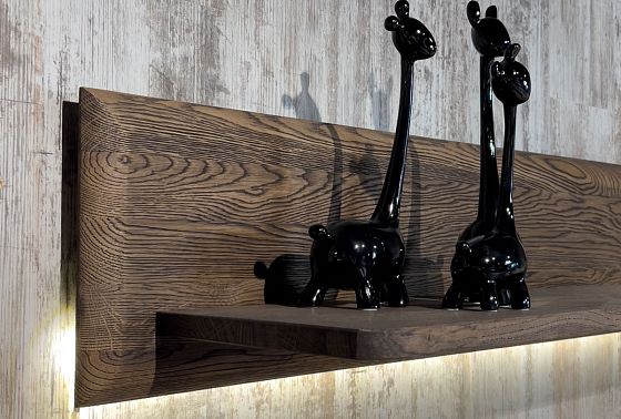 Полка настенная "Бремен" 180 массив дуба 5