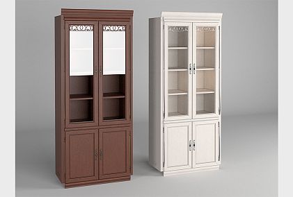 Шкаф 2-х дверный со стеклом "Тэфи"