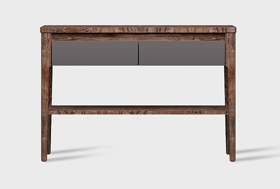 Стол-консоль "Уоллстрит" массив дуба, МДФ 3