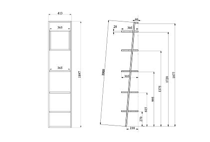 Стеллаж "Арт" 440