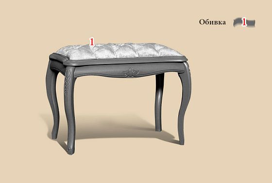 Банкетка "Флерон" массив бука 2