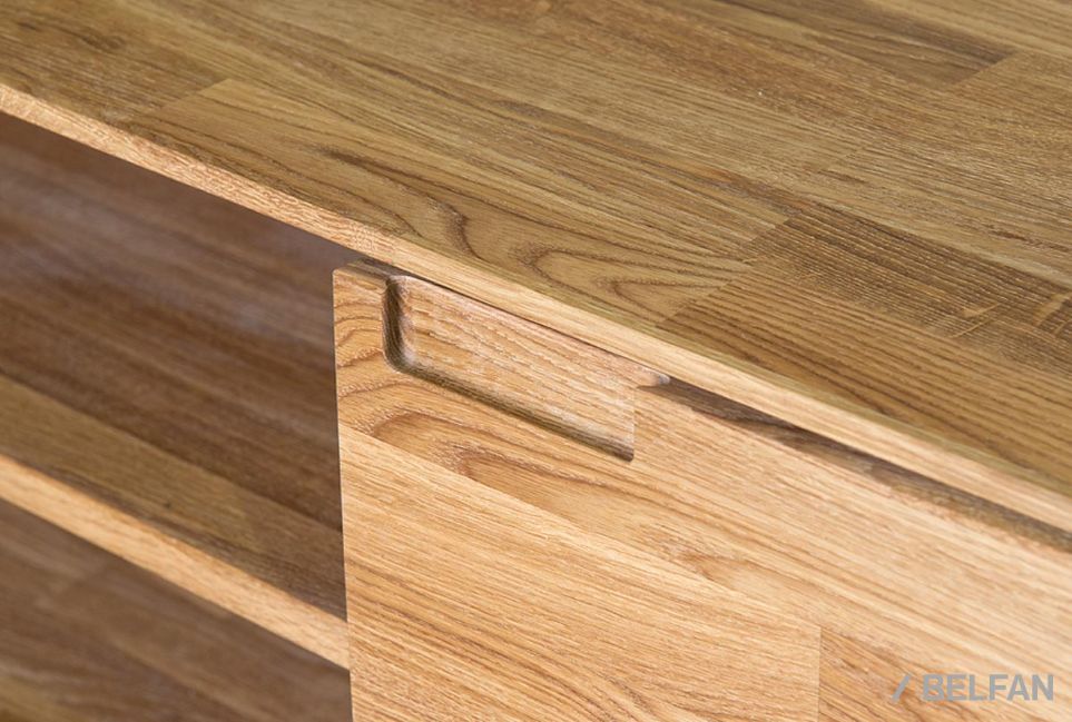 Тумба под ТВ навесная "Ирвинг" массив дуба 2