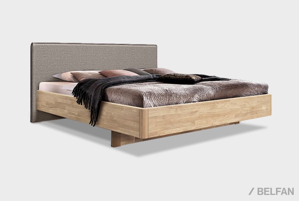 Кровать "Норд" (мягкое изголовье) массив дуба 1