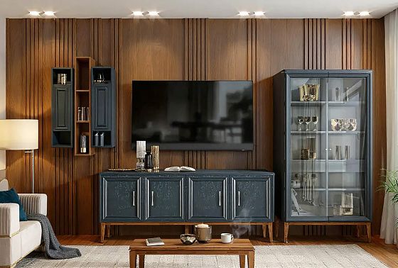 Тумба "Сакраменто" 4 массив и шпон дуба, МДФ 6