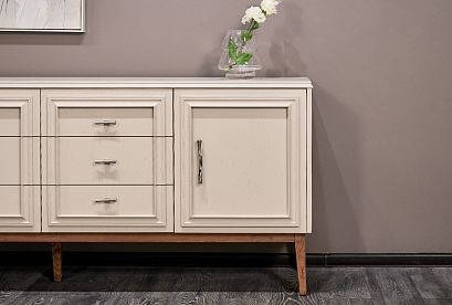 Тумба "Сакраменто" 4 (с ящиками); *А-016.50; марципан, орех