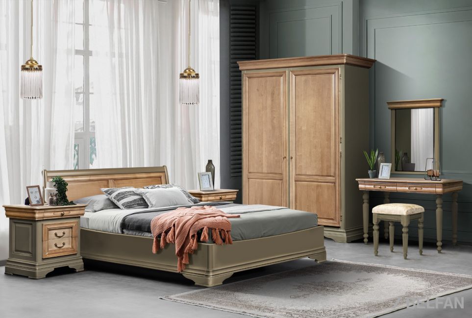 Тумба прикроватная "Оливия" массив и шпон ольхи 2