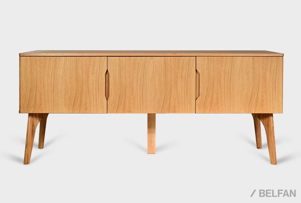 Тумба "Элва" D-3 массив и шпон дуба 1