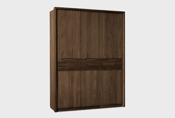 Шкаф для одежды 3-х дверный "Бремен" массив дуба 4