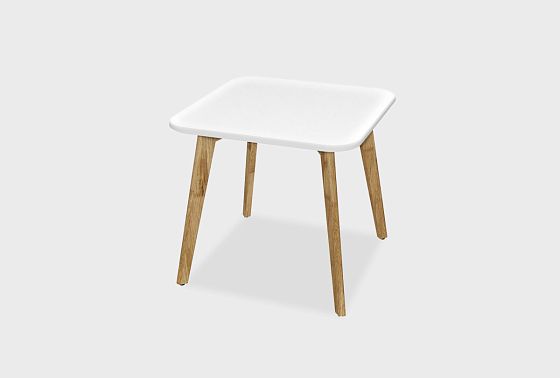 Стол журнальный "Уоллстрит" квадратный 262 массив дуба, МДФ 2