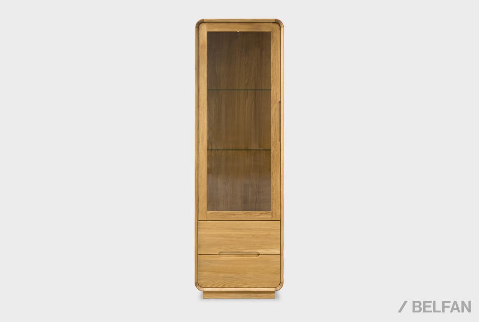 Витрина 1-но дверная "Монблан" (левая) массив дуба 2