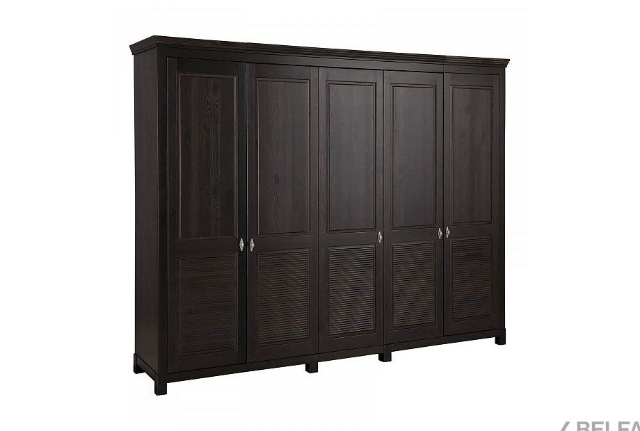 Шкаф для одежды 5-ти дв. "Рауна" 50 массив сосны 1