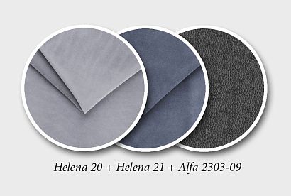 "Ферре" диван 3-х местный; нераскл.; 32; Helena 20+Helena 21+Alfa 2303-09 (гр. 2/МТХ+БК)