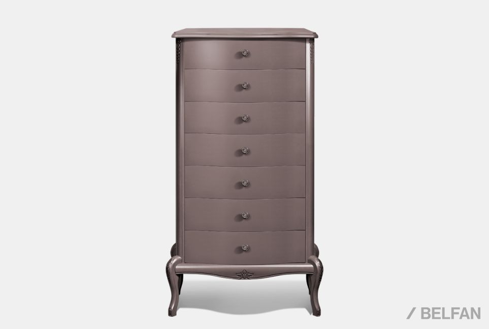 Комод высокий "Флерон" массив и шпон бука 1