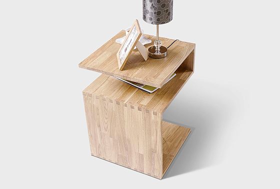 Стол приставной "Арт" (фигурный) массив дуба 4