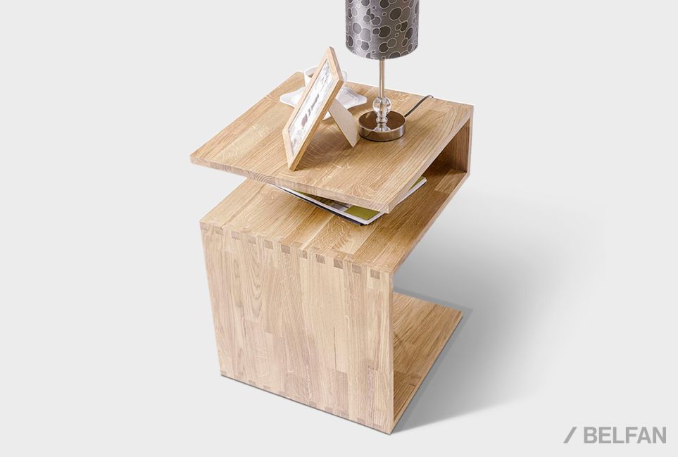 Стол приставной "Арт" (фигурный) массив дуба 3