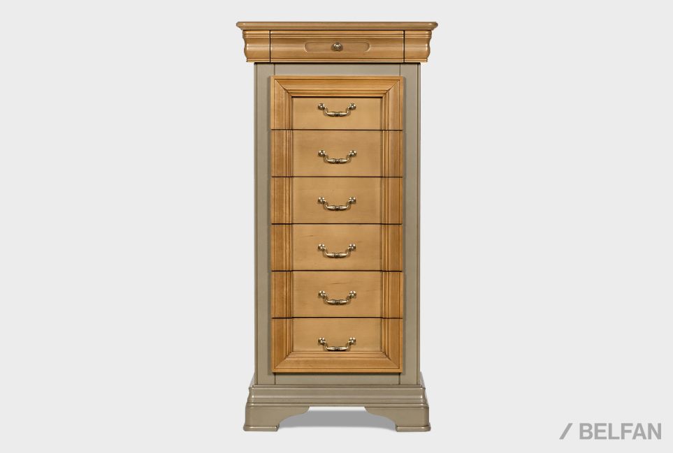 Комод "Оливия" высокий массив и шпон ольхи 2