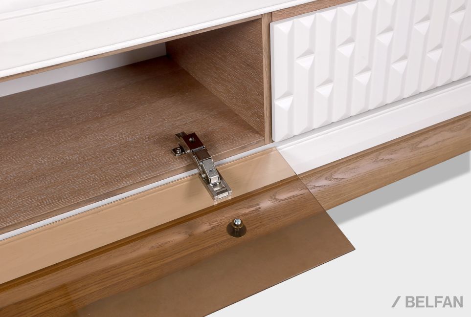 Тумба под ТВ "Армония" массив и шпон дуба 4