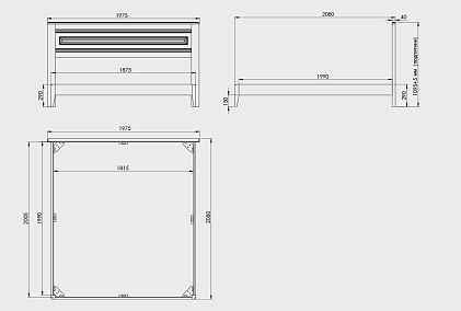 Кровать "Сакраменто"
