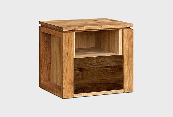 Тумба прикроватная "Берген" В массив и шпон дуба 4