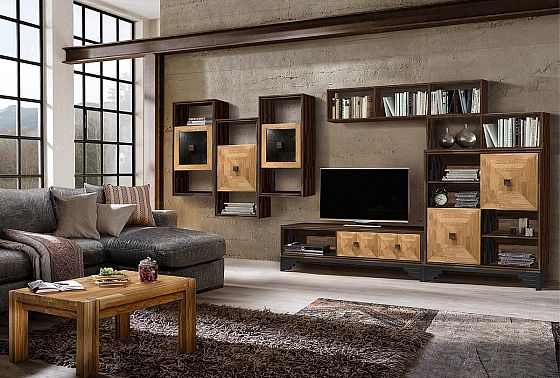 Полка настенная "Cube Design" 1 массив дуба 2