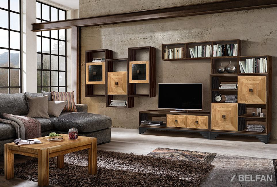 Полка настенная "Cube Design" 1 массив дуба 5