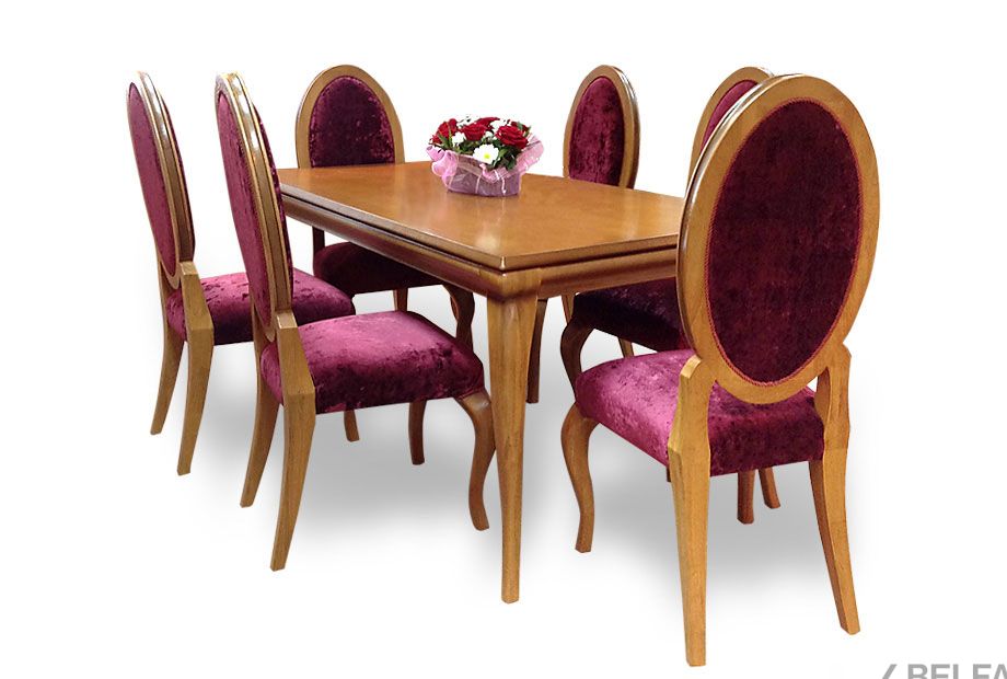 Стол обеденный "Луиза" массив и шпон дуба 1