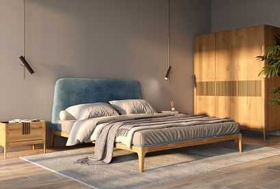 Тумба прикроватная "Бергамо"; дуб натуральный